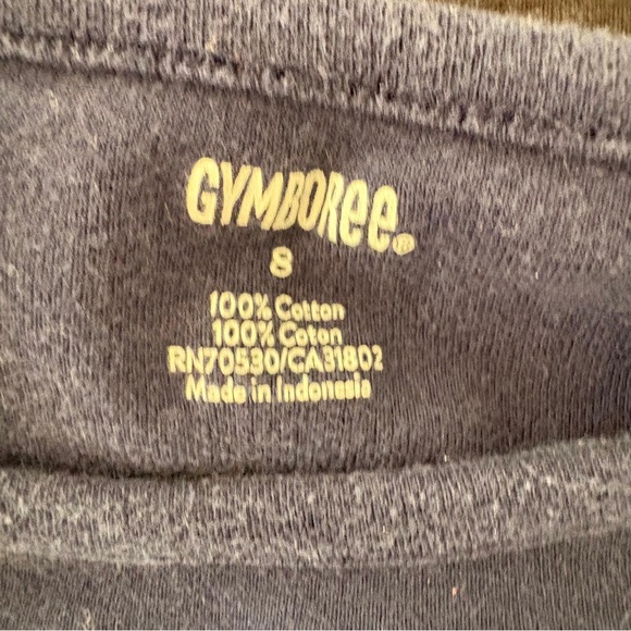 3 Gymboree Long Sleeve Tees - Cream, Black, and Blue - Picture 6 of 6